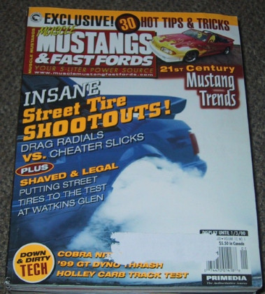 MUSCLE MUSTANGS & FAST FORDS 2000 JAN - NOS TEST, '98 TRICKS, HOLLEY 302 UPGR